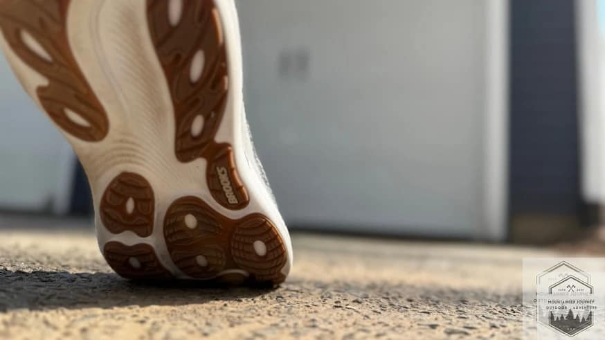 View of the adrenaline 25's outsole