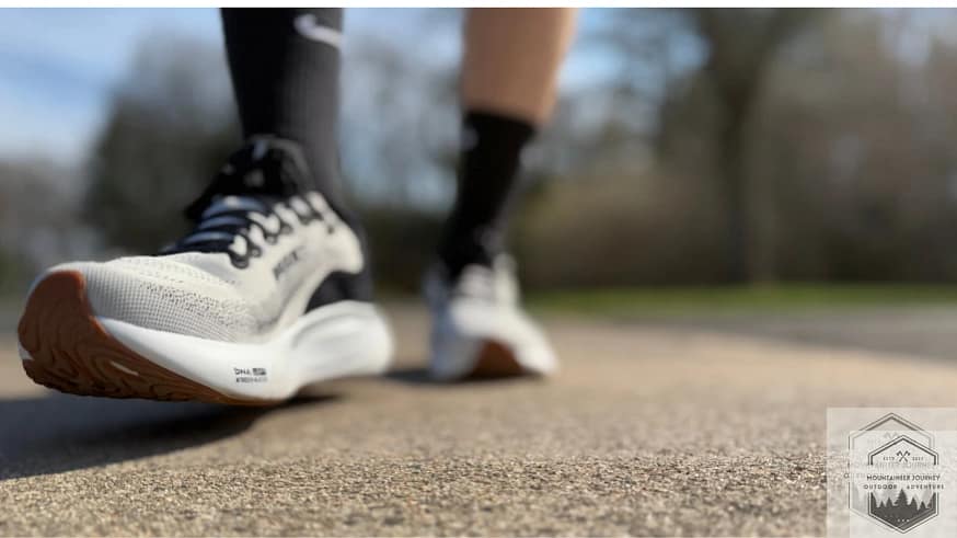 Walking on concrete during testing