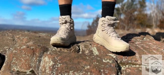 standing on a rock with kaha 3's