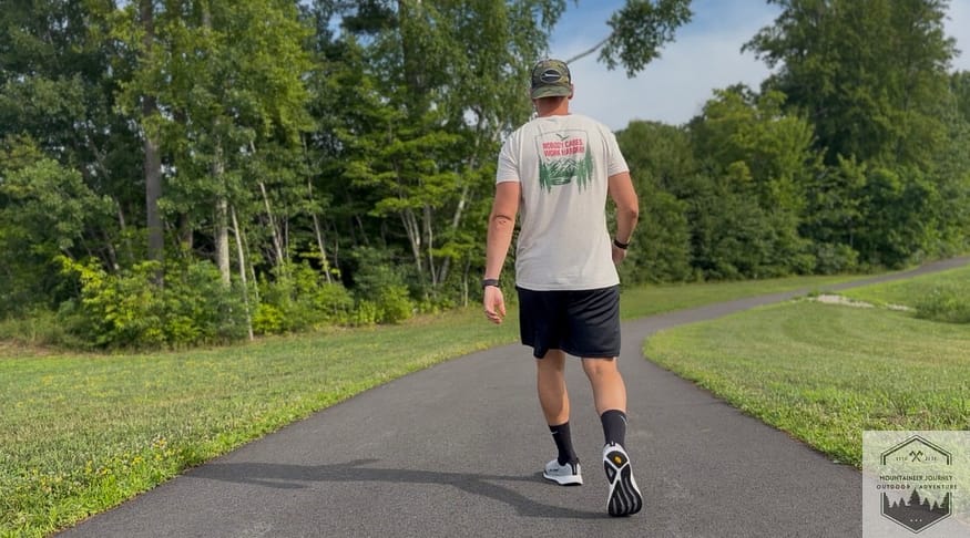 Walking down slight incline during Torin 9 testing, the grip was excellent