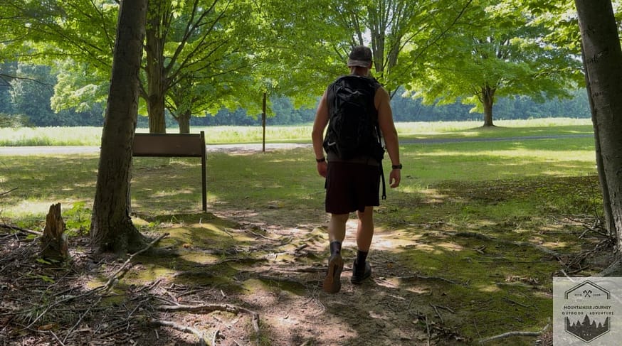 Actually testing out hiking boots on a real trail