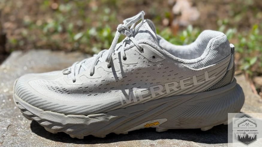 Medial side view showing the Vibram Megagrip sign